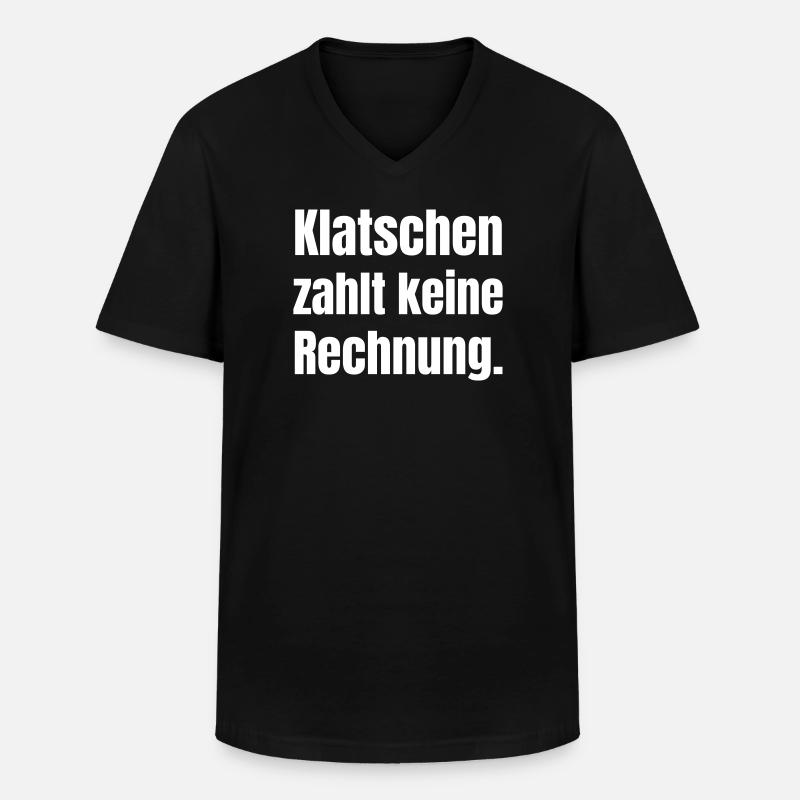 Clapping doesn't pay a bill - Men's V-Neck T-Shirt - black