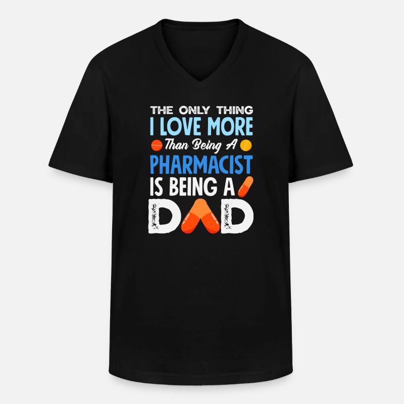 Apotheker Pharmazeutisch-technischer - Männer-T-Shirt mit V-Ausschnitt - Schwarz