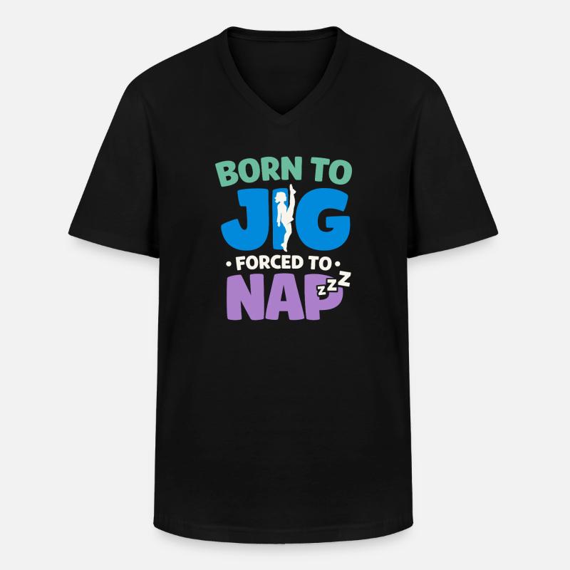 Irischer Tanz Step-dancing Celtic Fan - Männer-T-Shirt mit V-Ausschnitt - Schwarz