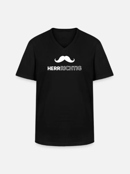 I'm a man - Men's V-Neck T-Shirt - black