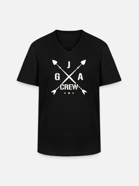 Jga Crew Junggesellenabschied - Männer-T-Shirt mit V-Ausschnitt - Schwarz
