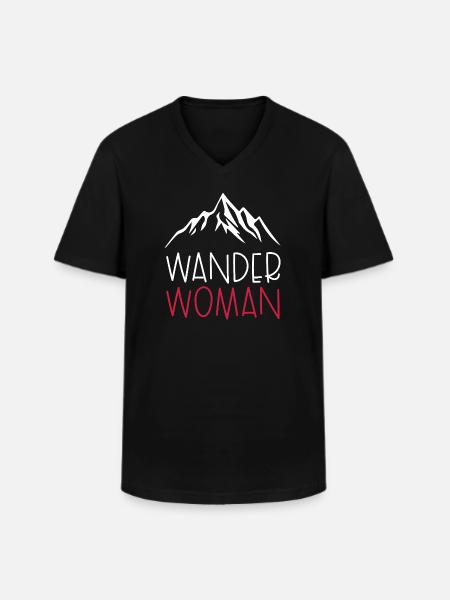 Wander Woman - Men's V-Neck T-Shirt - black