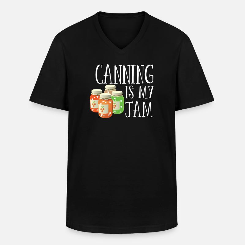 Einkochen ist mein Ding - Männer-T-Shirt mit V-Ausschnitt - Schwarz