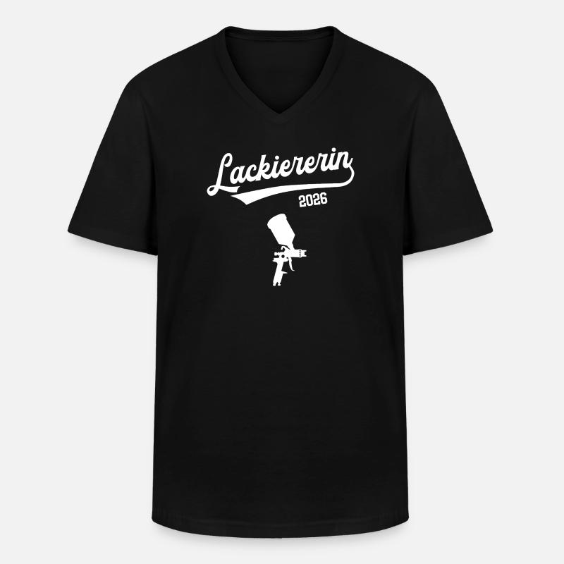 Painter 2026 Apprenticeship Exam Painter - Men's V-Neck T-Shirt - black