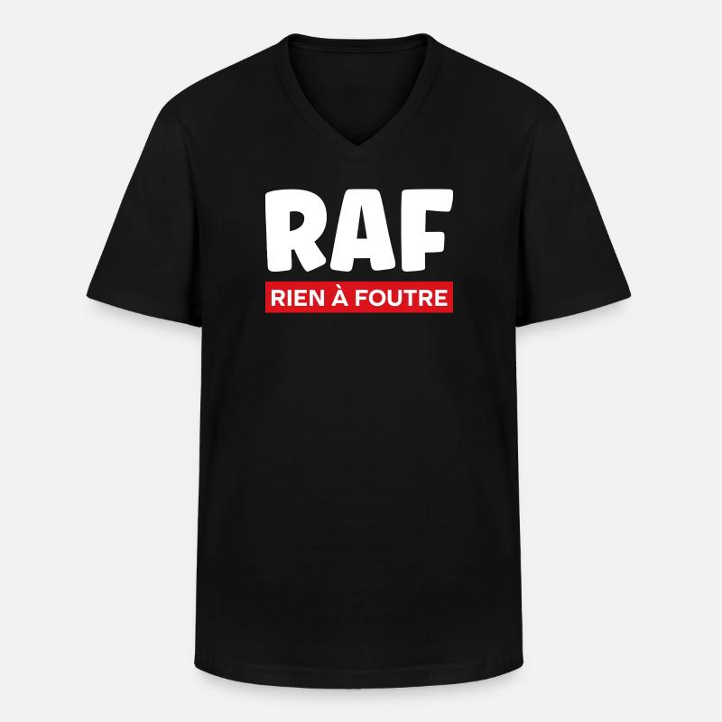 Ist mir scheißegal. - Männer-T-Shirt mit V-Ausschnitt - Schwarz