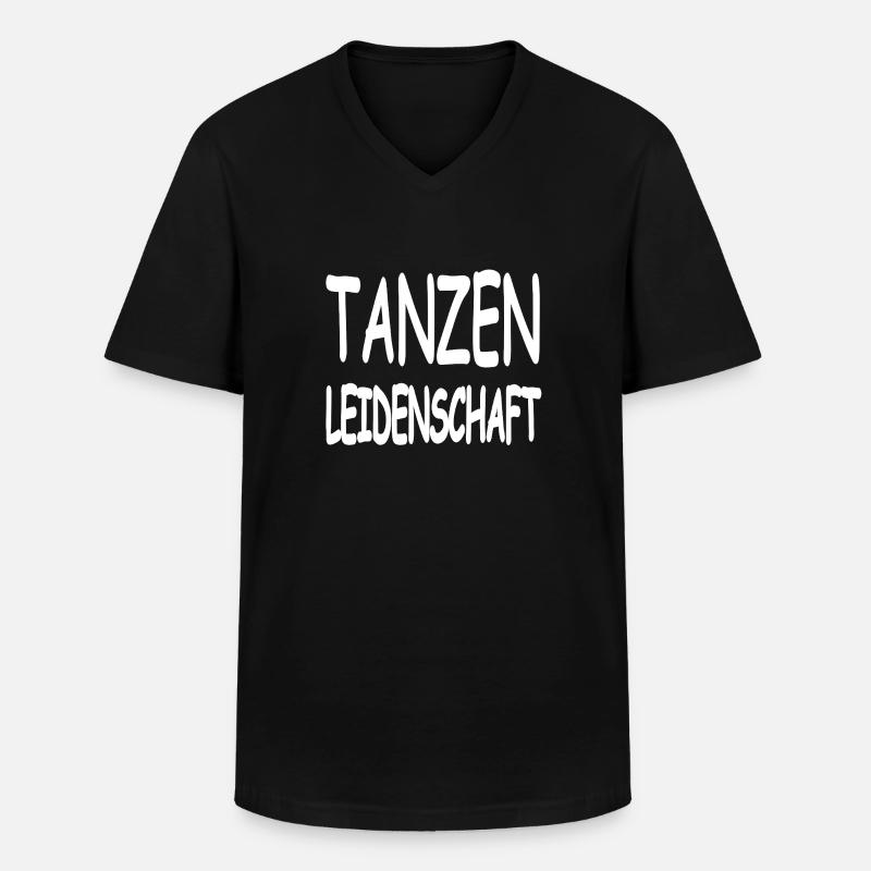 Tanzen - Männer-T-Shirt mit V-Ausschnitt - Schwarz