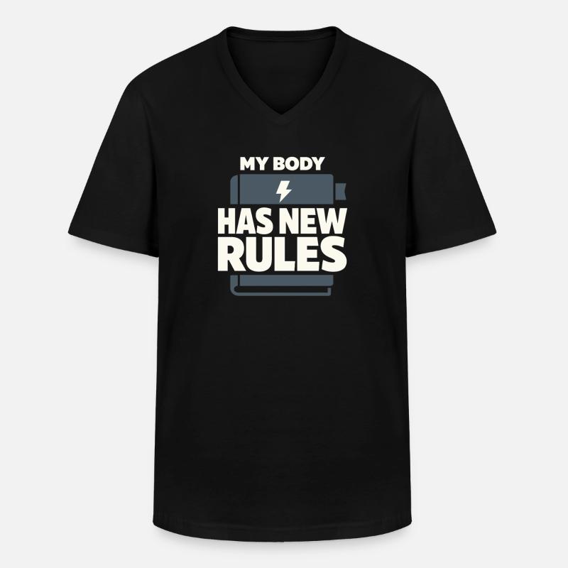 Perimenopause Humor Perimenopause - Männer-T-Shirt mit V-Ausschnitt - Schwarz