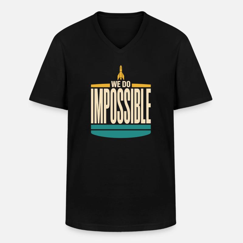 Rocket Science Rocket Scientist Aerospace - Men's V-Neck T-Shirt - black