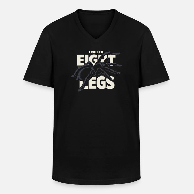 Tarantel Tarantel Halter Spinnenbesitzer - Männer-T-Shirt mit V-Ausschnitt - Schwarz