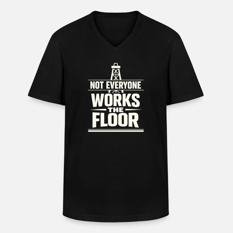 Offshore-bohrer-rig-bohrer Bohrboden Offshore - Männer-T-Shirt mit V-Ausschnitt - Schwarz