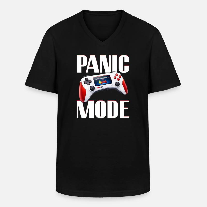 Gaming Gamer Videospiele Controller Zocken Zocker - Männer-T-Shirt mit V-Ausschnitt - Schwarz