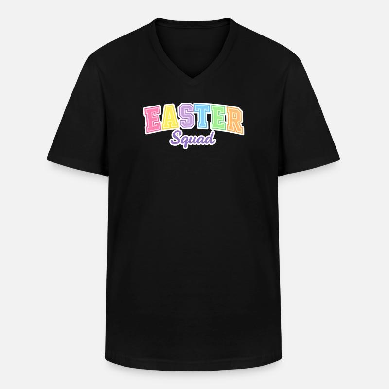 Easter Squad Egg Hunt - Men's V-Neck T-Shirt - black