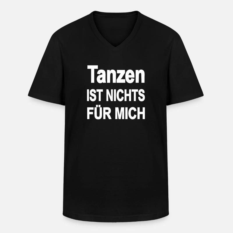 Tanzen - Männer-T-Shirt mit V-Ausschnitt - Schwarz