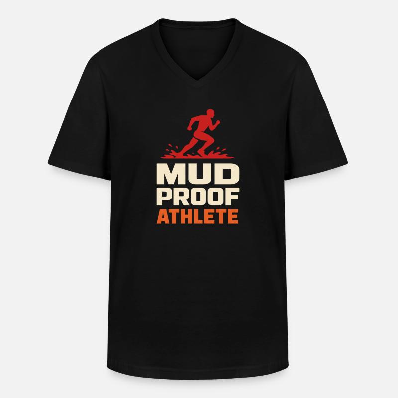 Parcours d’obstacles Course d’obstacles OCR - T-shirt col V Homme - noir