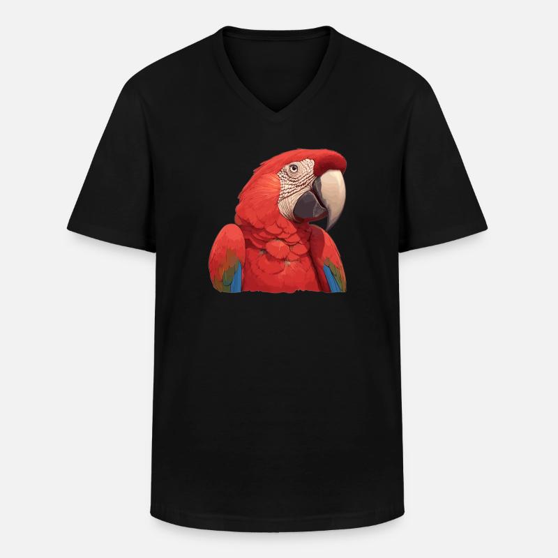 Aras Ara - Männer-T-Shirt mit V-Ausschnitt - Schwarz