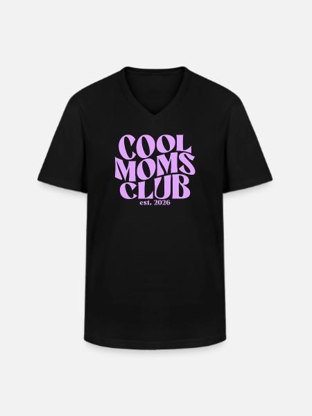 Cool Moms Club - Mom 2026 Gift - Men's V-Neck T-Shirt - black