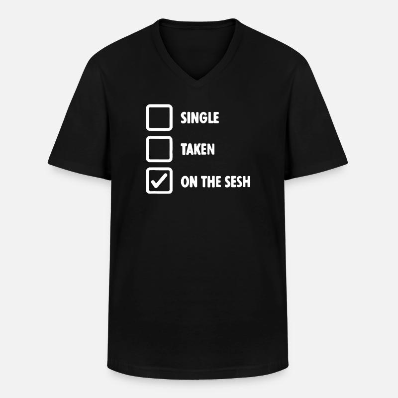 On the Sesh Status Tee - Men's V-Neck T-Shirt - black