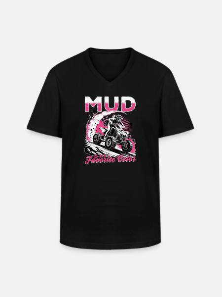 Quad ATV Femme Fille Quad Quad - T-shirt col V Homme - noir