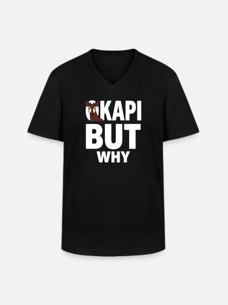Okapi-liebhaber Okapi-tier Seltene Tierweltliebe - Männer-T-Shirt mit V-Ausschnitt - Schwarz