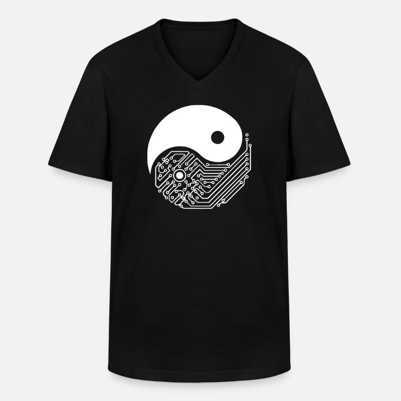 Machine Learning Deep Learning and AI ML Engineer - Men's V-Neck T-Shirt - black