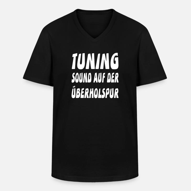 Tuning - Männer-T-Shirt mit V-Ausschnitt - Schwarz
