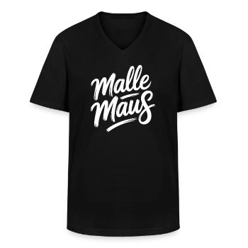 Mallemaus JGA Frauen Mallorca Fan Party Malle Maus - Männer-T-Shirt mit V-Ausschnitt - Schwarz - Vorne - AI Model Male 178 dark (178cm)