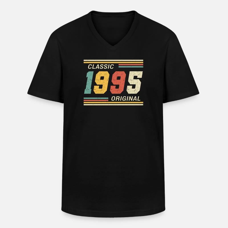Classic 1995 original 1995 - Männer-T-Shirt mit V-Ausschnitt - Schwarz