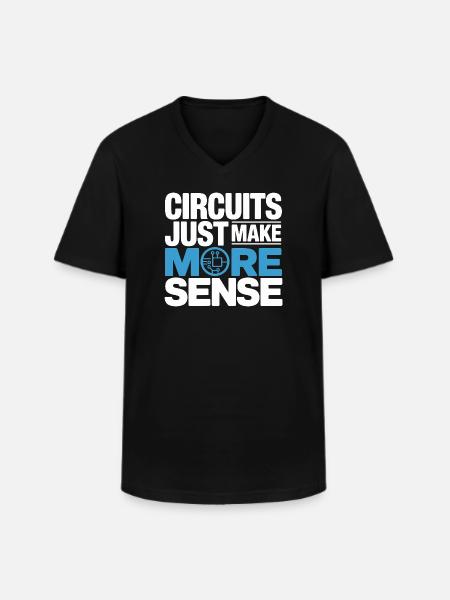 Circuits make technology more meaningful - Men's V-Neck T-Shirt - black