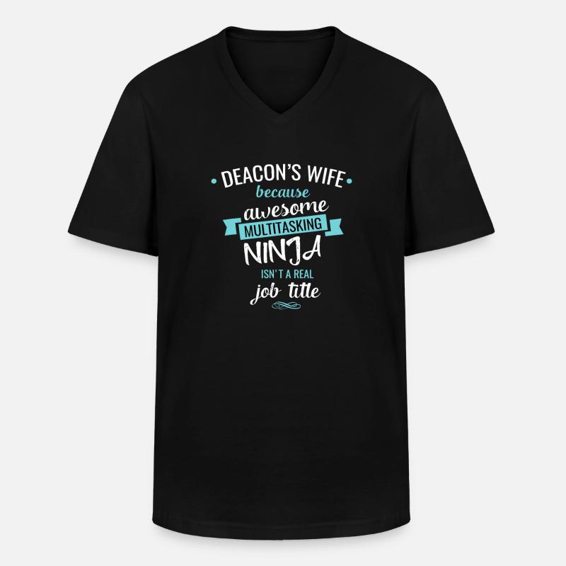 Deacons Frau Ninja Multitasker - Männer-T-Shirt mit V-Ausschnitt - Schwarz