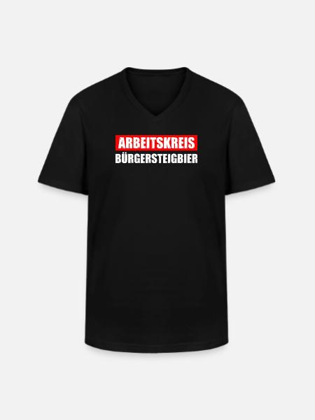 Arbeitskreis Bürgersteigbier Ortskontrollfahrt OKF - Männer-T-Shirt mit V-Ausschnitt - Schwarz