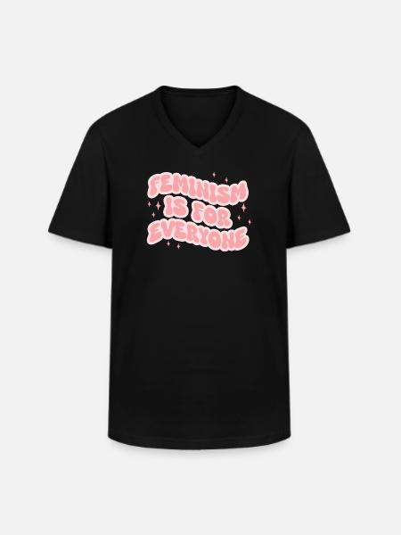 Feminism Is For Everyone - Men's V-Neck T-Shirt - black