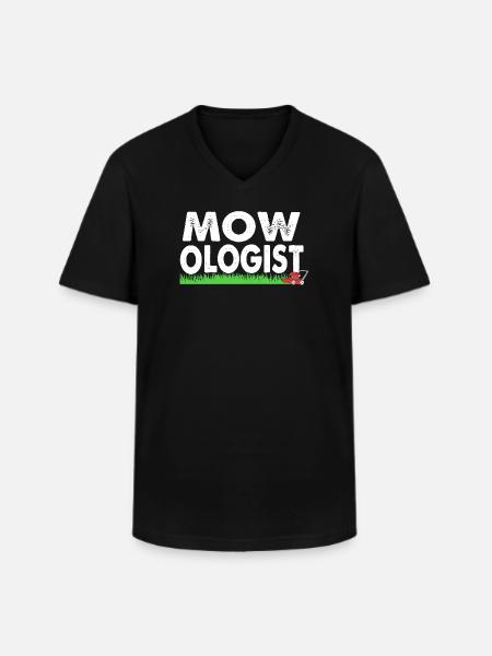 Lawn (meadow) Lawn mower - Men's V-Neck T-Shirt - black