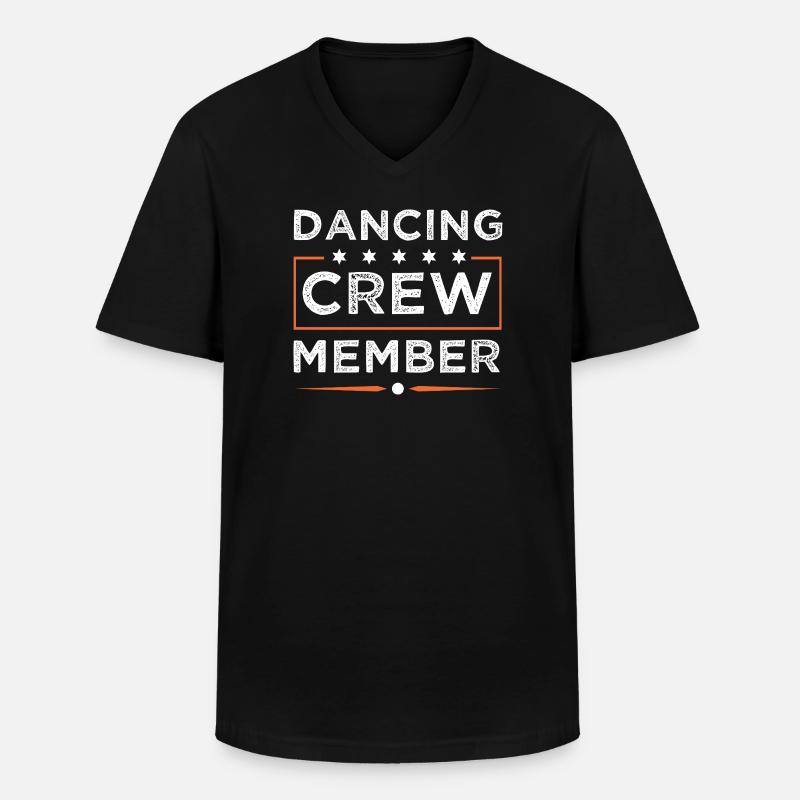 Dancing Crew - Männer-T-Shirt mit V-Ausschnitt - Schwarz