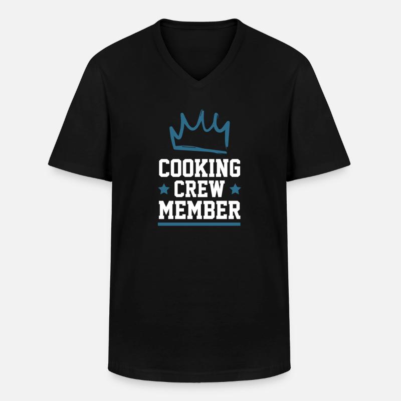 Cooking Crew - Männer-T-Shirt mit V-Ausschnitt - Schwarz