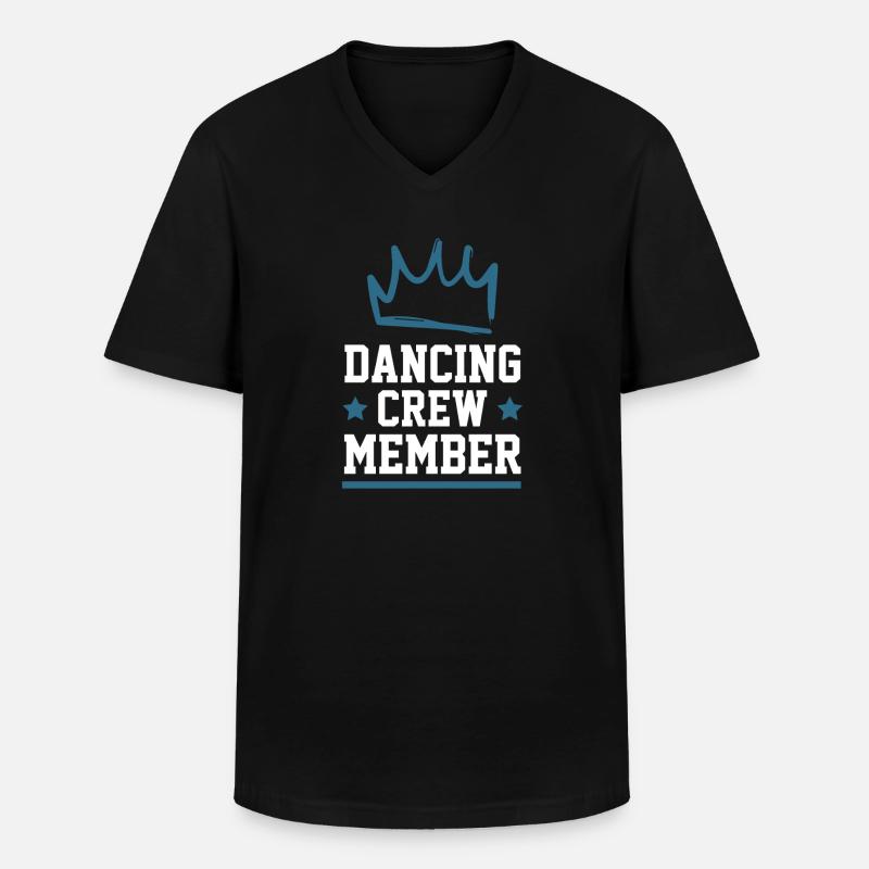 Dancing Crew - Männer-T-Shirt mit V-Ausschnitt - Schwarz