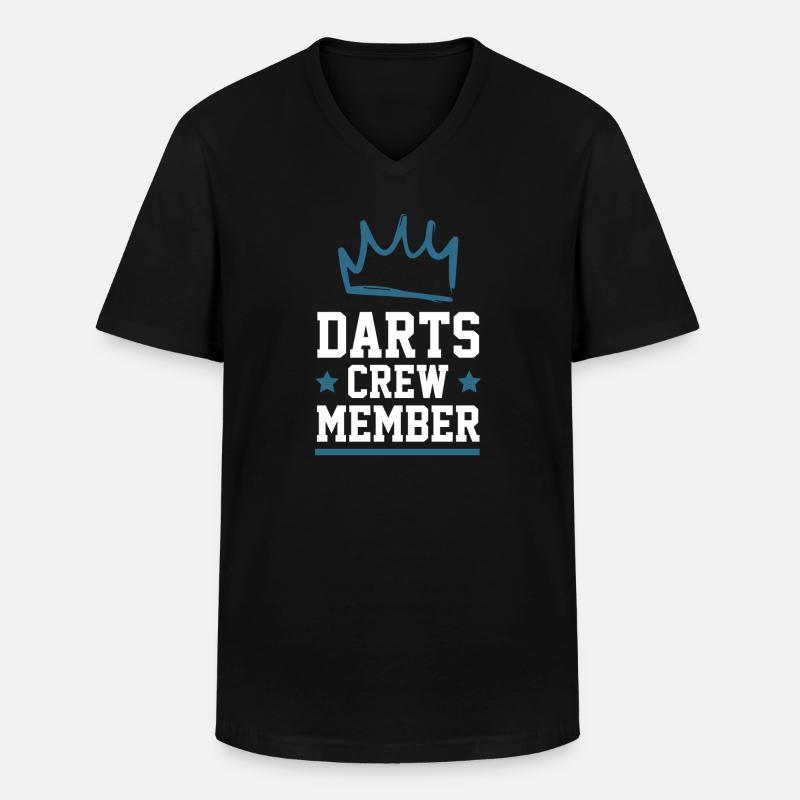 Darts Crew - Men's V-Neck T-Shirt - black
