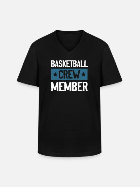 Équipe de basket-ball - T-shirt col V Homme - noir