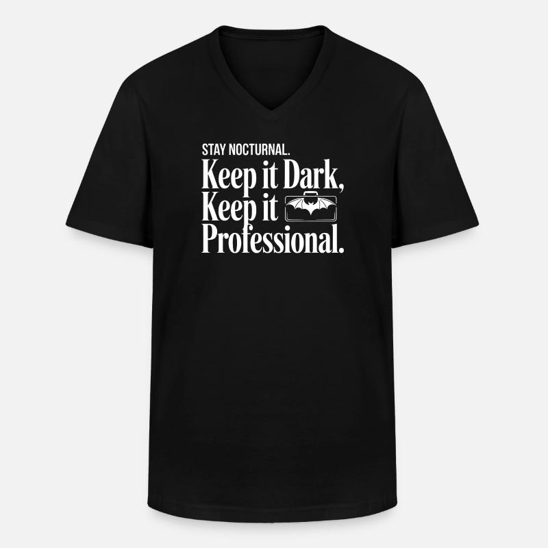 Nocturnal Professional Dark - Männer-T-Shirt mit V-Ausschnitt - Schwarz