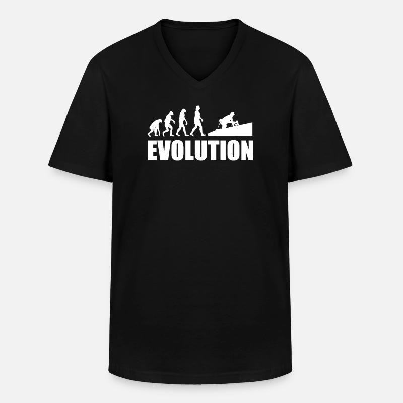 Evolution to Innovation - Men's V-Neck T-Shirt - black