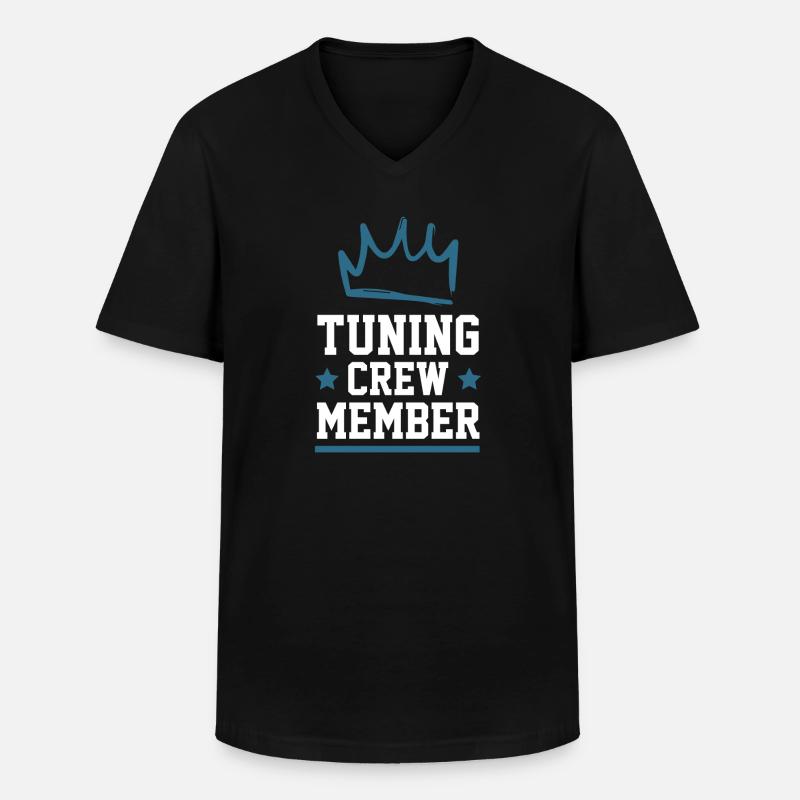 Tuning Crew - Männer-T-Shirt mit V-Ausschnitt - Schwarz