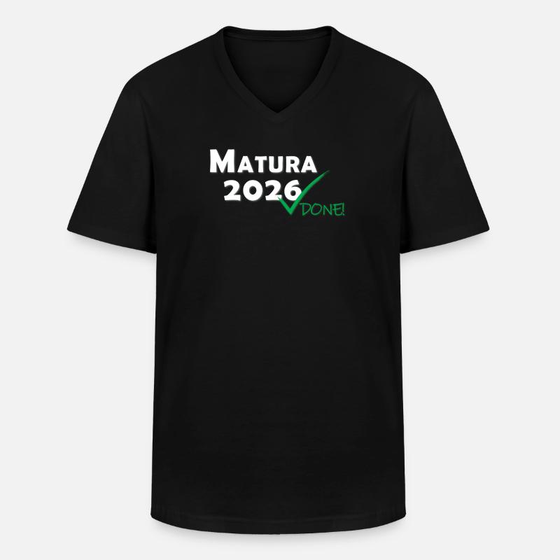 Matura 2026 Done - Männer-T-Shirt mit V-Ausschnitt - Schwarz