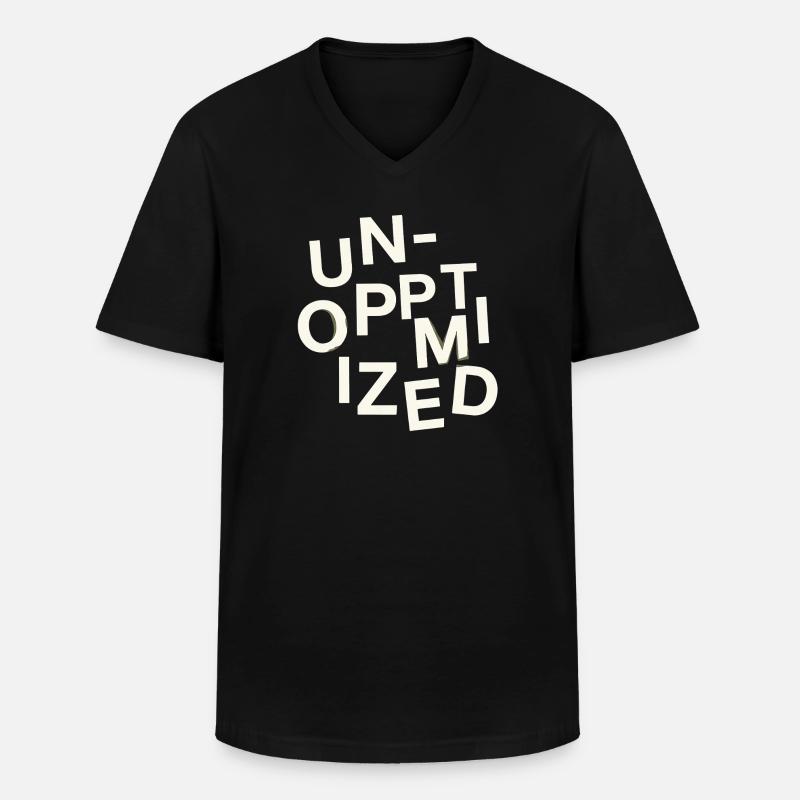 Unoptimized Original - Männer-T-Shirt mit V-Ausschnitt - Schwarz