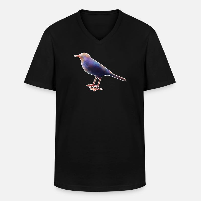 Wagtail.1 - Men's V-Neck T-Shirt - black