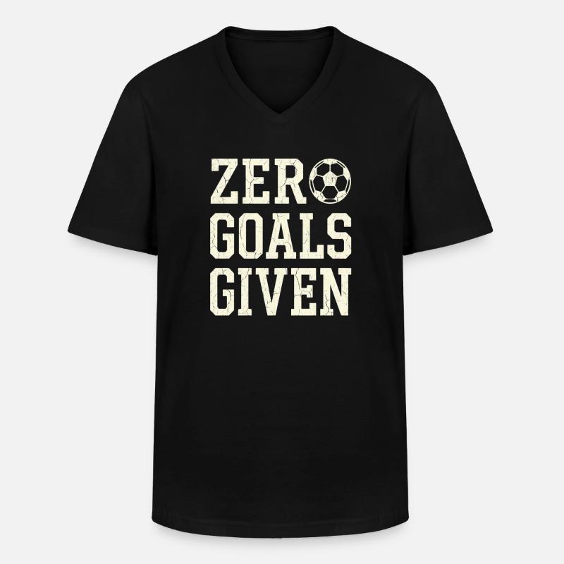 Aucun objectif donné - T-shirt col V Homme - noir