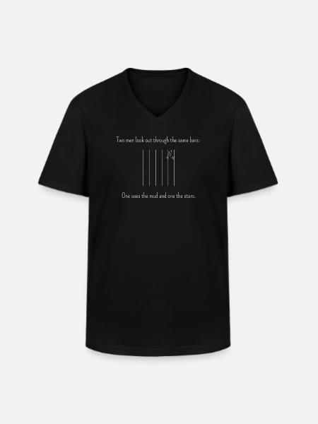 Der Klassiker für Perspektivenwechsel - Männer-T-Shirt mit V-Ausschnitt - Schwarz
