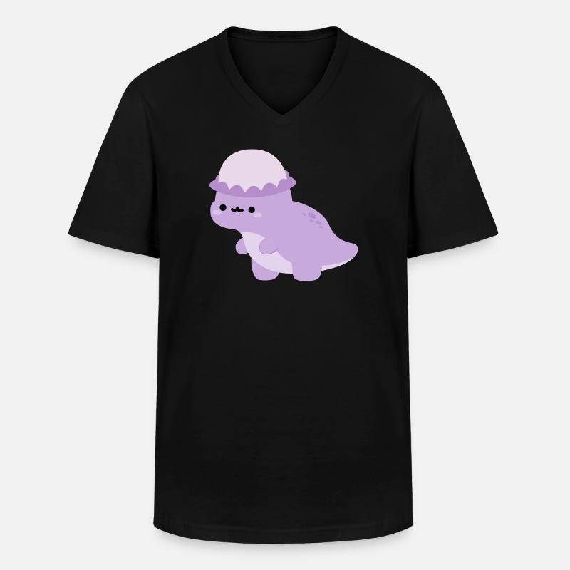 Pachycephalosaurus Dolly - Männer-T-Shirt mit V-Ausschnitt - Schwarz