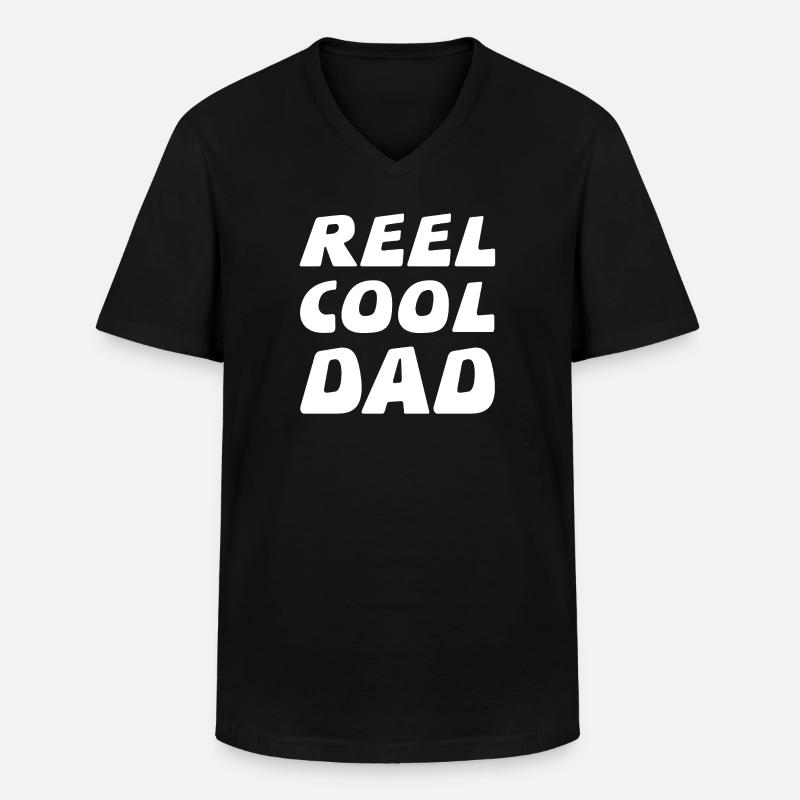 Vater - Männer-T-Shirt mit V-Ausschnitt - Schwarz