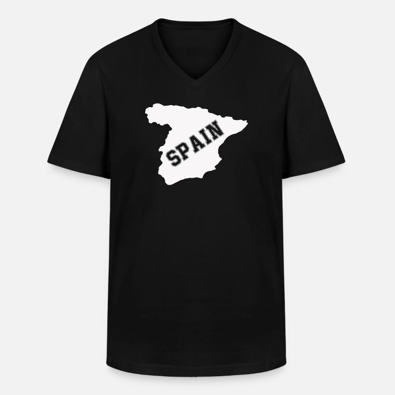spanien spain - Männer-T-Shirt mit V-Ausschnitt - Schwarz