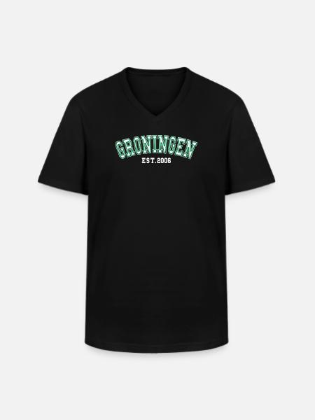 Groningen Est. 2006 - Men's V-Neck T-Shirt - black