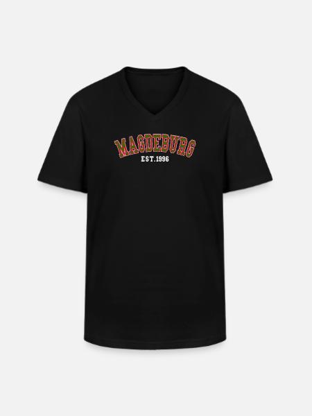 Magdeburg Est. 1996 - Men's V-Neck T-Shirt - black